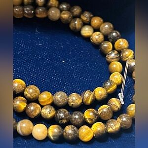 🆕 Tigers Eye Beads - Genuine 1 Strand